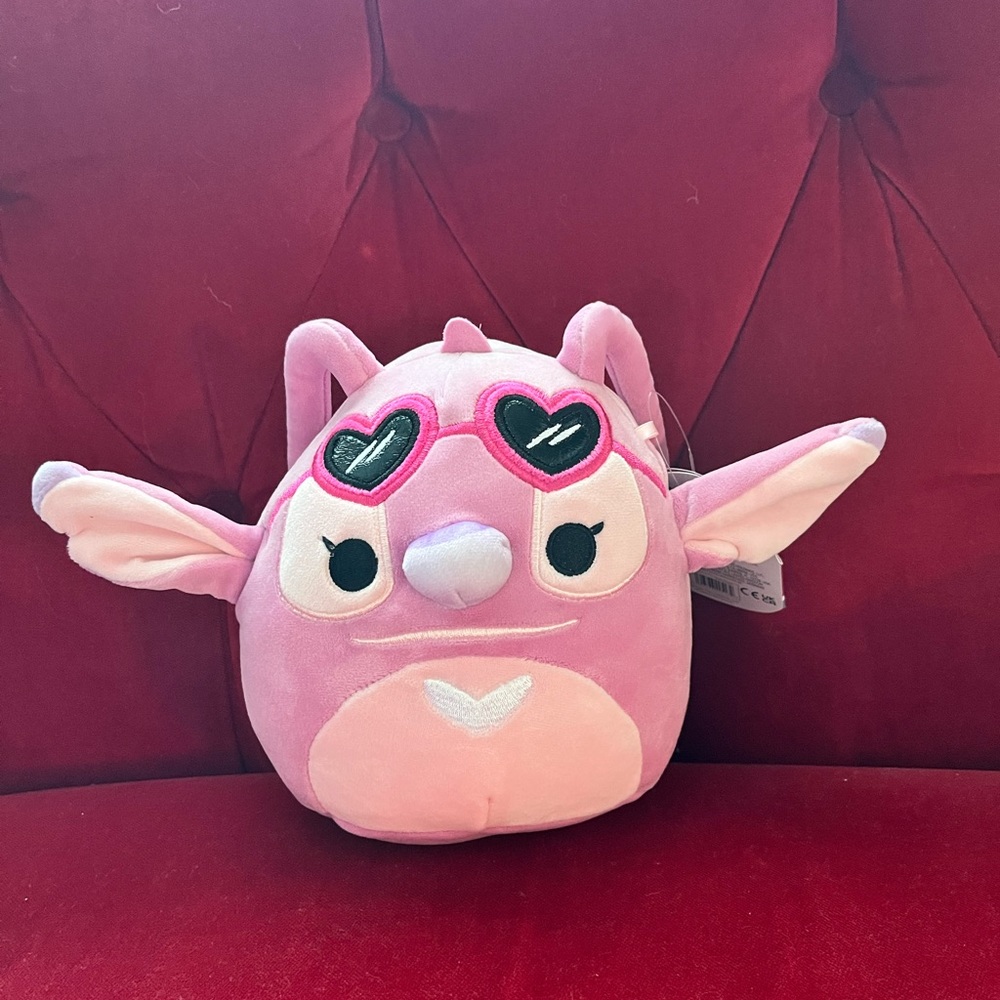 Angel The Pink Stitch Valentine Squishmallows NWT